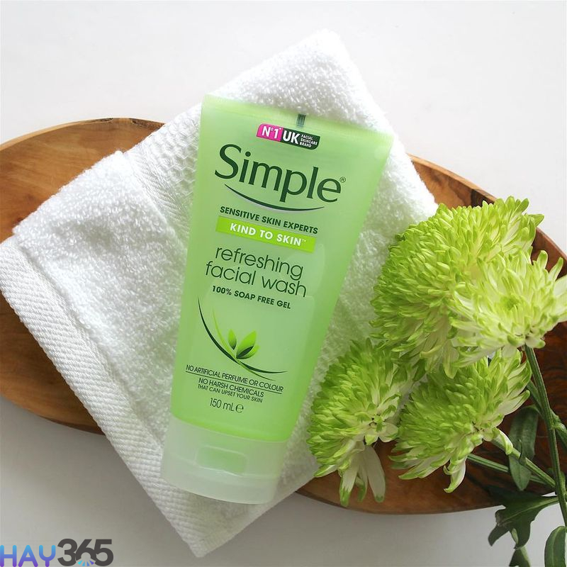 Simple Kind To Skin Refreshing Facial Wash Gel thiết kế đơn giản 