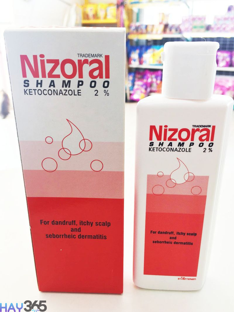 Dầu gội trị gàu Nizoral có thành phần chính là Ketoconazole