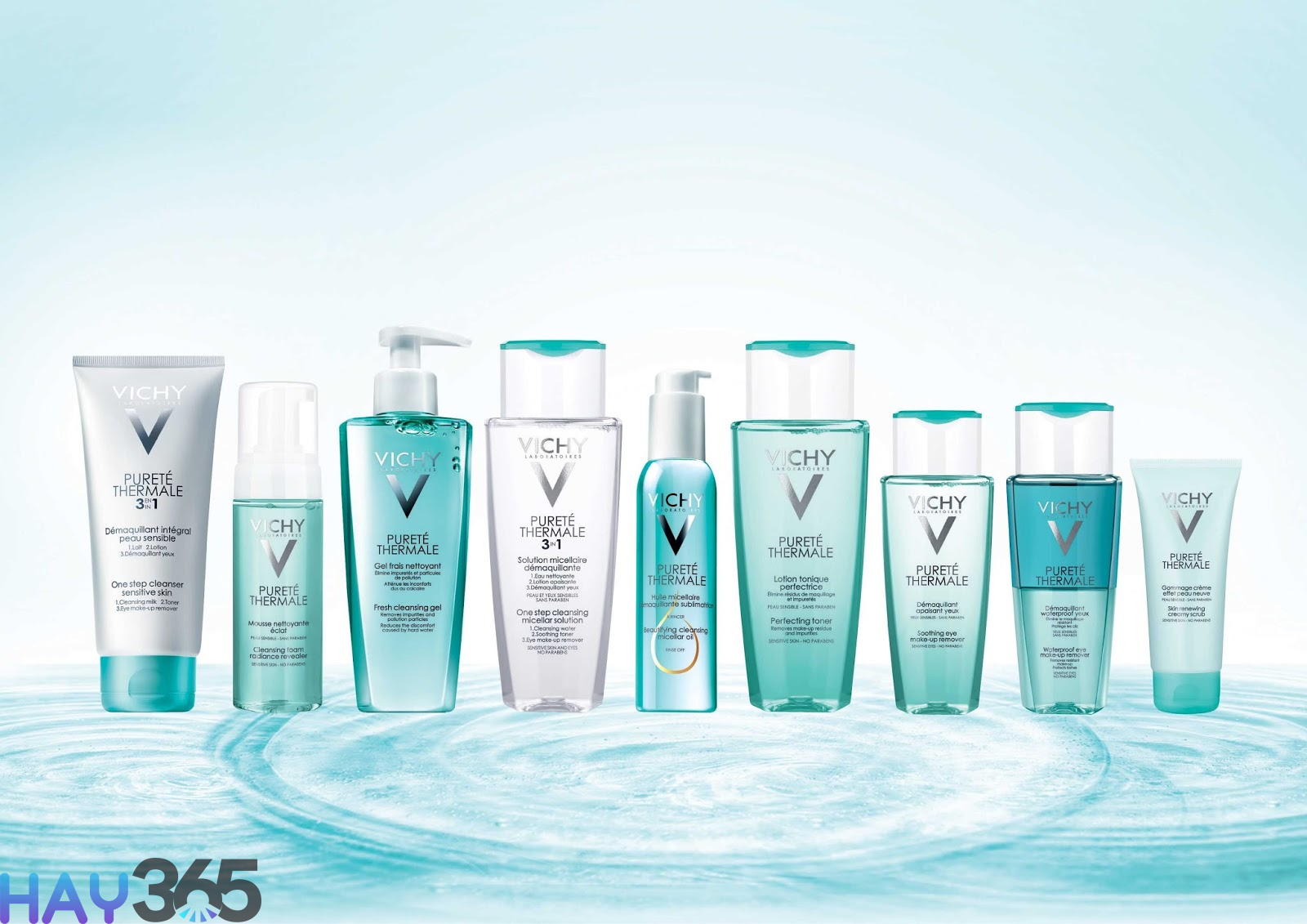 Vichy phát triển đa dạng các dòng sữa rửa mặt để lựa chọn theo tình trạng da